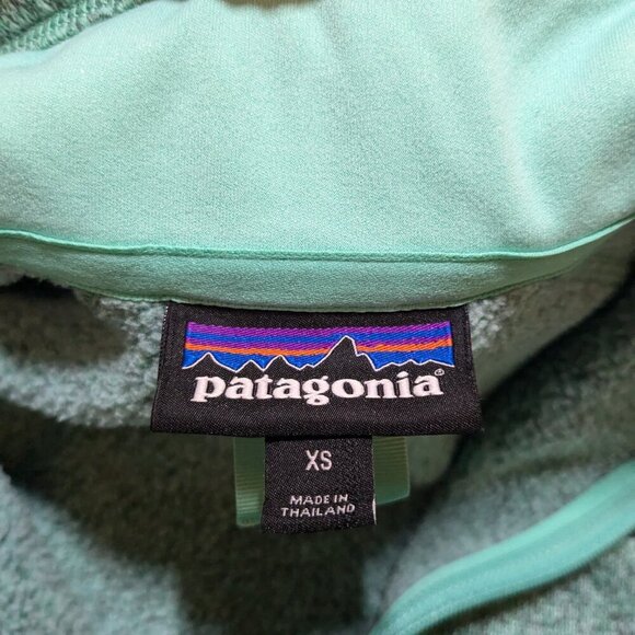 Patagonia Green Mint Better Sweater 1/4 Zip Pullover XS - Picture 7 of 7